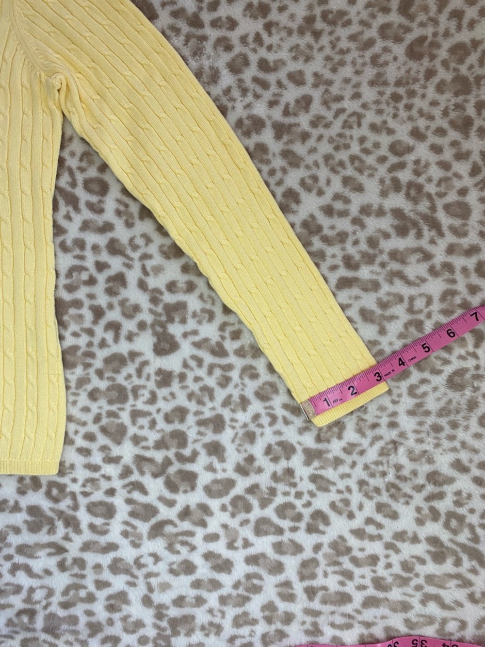 Classic Elements Butter Yellow Cable Knit Mock Neck Sweater, Soft, Cozy, Size S - Picture 12 of 12